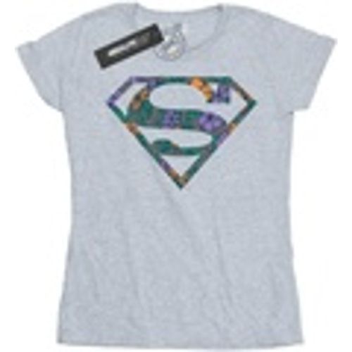 T-shirts a maniche lunghe Superman Floral Logo 1 - Dc Comics - Modalova
