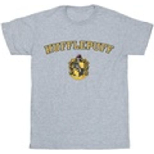 T-shirts a maniche lunghe Hufflepuff Crest - Harry Potter - Modalova