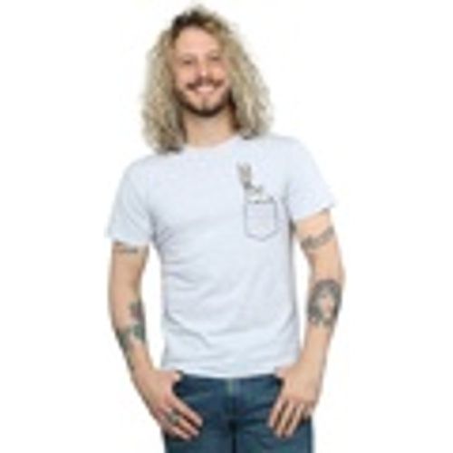 T-shirts a maniche lunghe Bugs Bunny Faux Pocket - Dessins Animés - Modalova