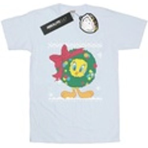 T-shirts a maniche lunghe Tweety Pie Christmas Fair Isle - Dessins Animés - Modalova