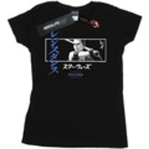 T-shirts a maniche lunghe Rey Katakana Art Stripe - Star Wars: The Rise Of Skywalker - Modalova