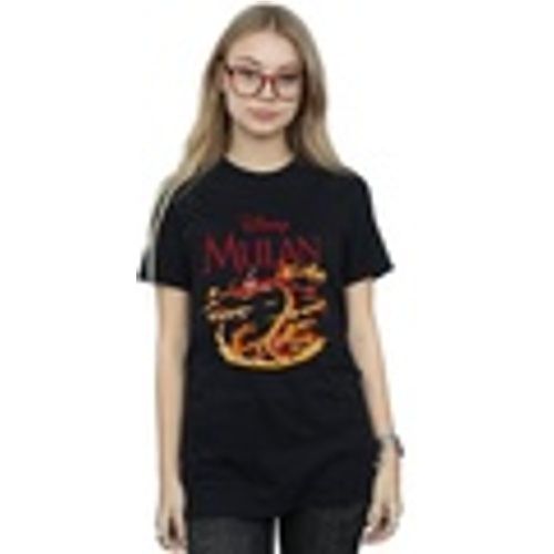 T-shirts a maniche lunghe Mulan Mushu Dragon Fire - Disney - Modalova
