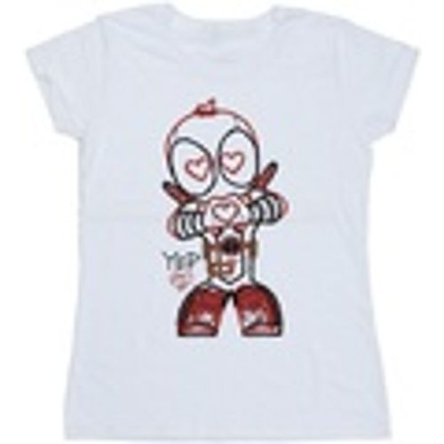 T-shirts a maniche lunghe Deadpool Love Beam Line - Marvel - Modalova