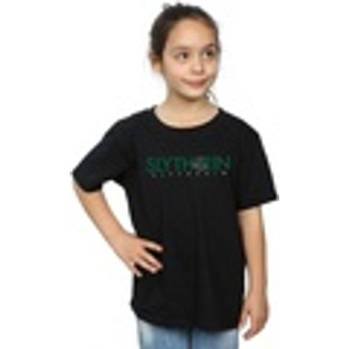 T-shirts a maniche lunghe Slytherin Text - Harry Potter - Modalova