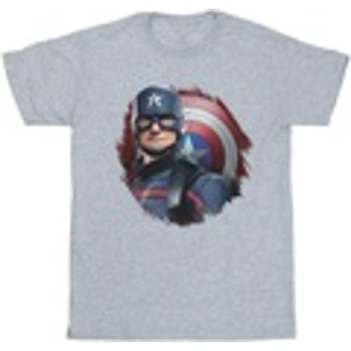 T-shirts a maniche lunghe The Falcon And The Winter Soldier Captain America Stare - Marvel - Modalova
