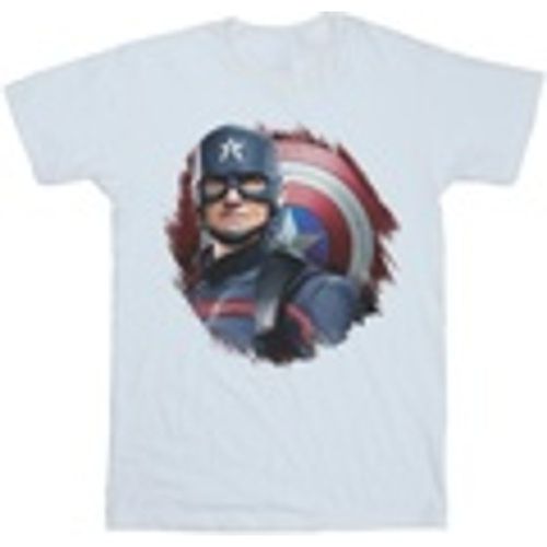 T-shirts a maniche lunghe The Falcon And The Winter Soldier Captain America Stare - Marvel - Modalova