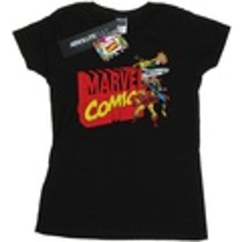 T-shirts a maniche lunghe Vintage Logo Blast - Marvel - Modalova