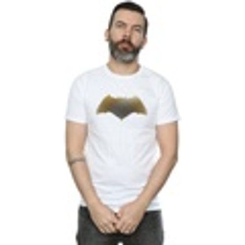 T-shirts a maniche lunghe Justice League Movie Batman Logo Textured - Dc Comics - Modalova
