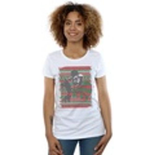 T-shirts a maniche lunghe Christmas Fair Isle - A Nightmare On Elm Street - Modalova