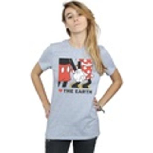 T-shirts a maniche lunghe Mickey Mouse Heart The Earth - Disney - Modalova