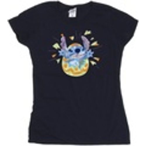 T-shirts a maniche lunghe Lilo Stitch Cracking Egg - Disney - Modalova