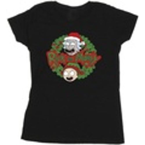 T-shirts a maniche lunghe Christmas Wreath - Rick And Morty - Modalova