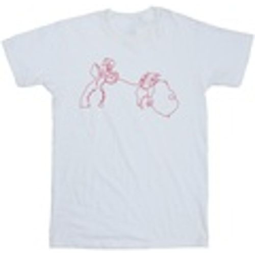 T-shirts a maniche lunghe Lady And The Tramp Spaghetti Outline - Disney - Modalova