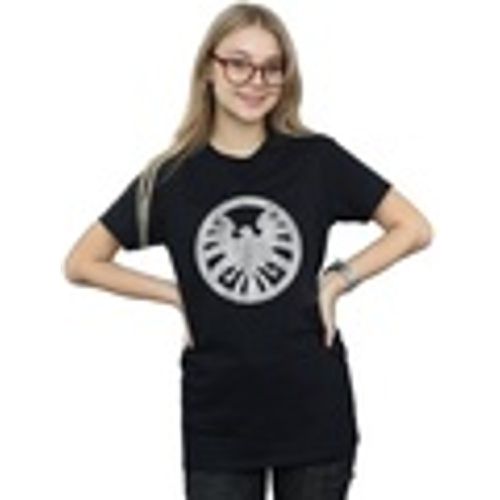 T-shirts a maniche lunghe Agents Of SHIELD Distressed Logo - Marvel - Modalova