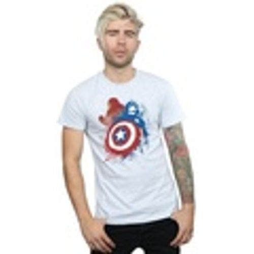 T-shirts a maniche lunghe Captain America Civil War Painted Vs Iron Man - Marvel - Modalova