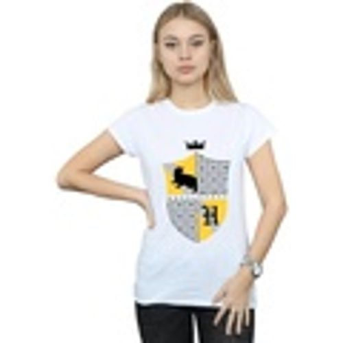 T-shirts a maniche lunghe Hufflepuff Shield - Harry Potter - Modalova