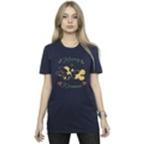 T-shirts a maniche lunghe Mickey Mouse Merry Kissmas - Disney - Modalova