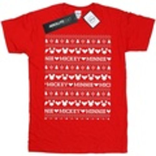 T-shirts a maniche lunghe Mickey And Minnie Christmas Fair Isle - Disney - Modalova