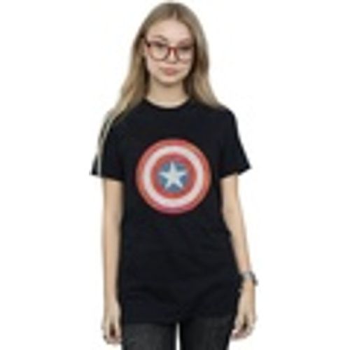 T-shirts a maniche lunghe Captain America Sketched Shield - Marvel - Modalova