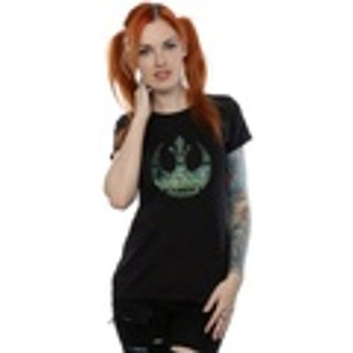 T-shirts a maniche lunghe Rogue One I'm One With The Force Alliance Emblem Green - Disney - Modalova