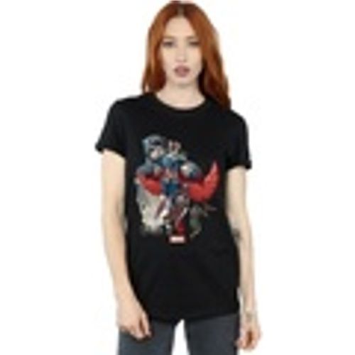 T-shirts a maniche lunghe Captain America Falcon Evolution - Marvel - Modalova