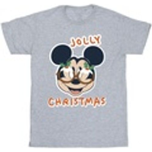 T-shirts a maniche lunghe Mickey Mouse Jolly Christmas Glasses - Disney - Modalova
