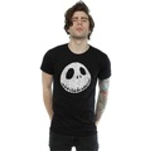 T-shirts a maniche lunghe Nightmare Before Christmas Jack Cracked Face - Disney - Modalova