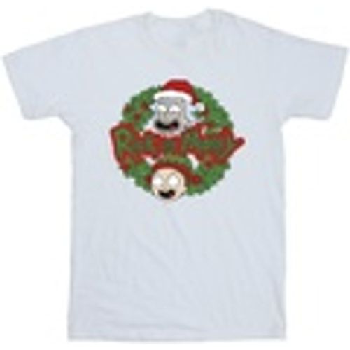 T-shirts a maniche lunghe Christmas Wreath - Rick And Morty - Modalova