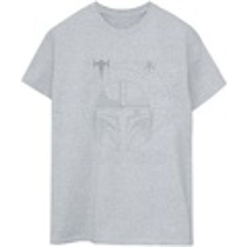 T-shirts a maniche lunghe The Mandalorian Rings Helmet - Disney - Modalova