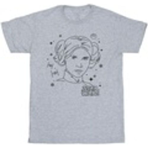 T-shirts a maniche lunghe Episode IV: A New Hope Leia Christmas Sketch - Disney - Modalova