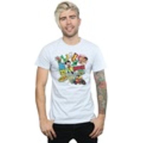T-shirts a maniche lunghe Teen Titans Go Robin Montage - Dc Comics - Modalova