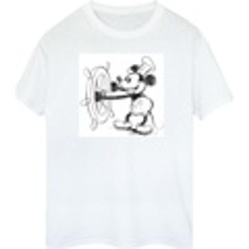 T-shirts a maniche lunghe Mickey Mouse Steamboat Sketch - Disney - Modalova