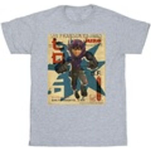 T-shirts a maniche lunghe Big Hero 6 Baymax Hiro Newspaper - Disney - Modalova