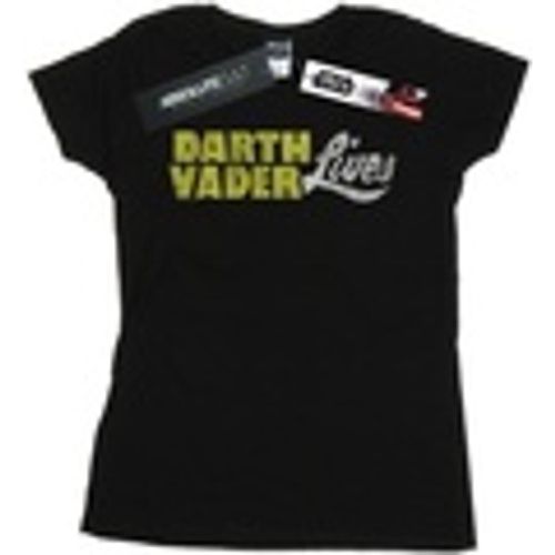 T-shirts a maniche lunghe Darth Vader Lives Logo - Disney - Modalova