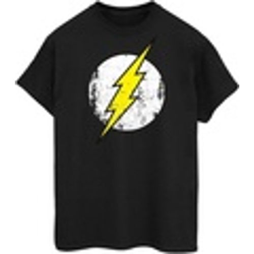 T-shirts a maniche lunghe The Flash Distressed Logo - Dc Comics - Modalova