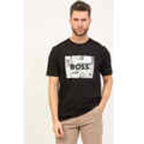 T-shirt & Polo T-shirt girocollo in jersey di cotone con stampa - Boss - Modalova