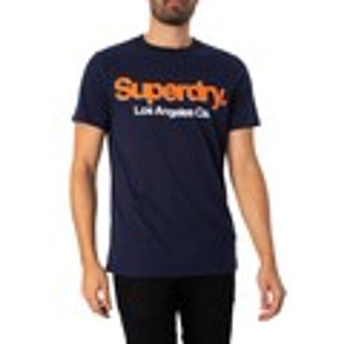 T-shirt T-shirt classica lavata con logo Core - Superdry - Modalova