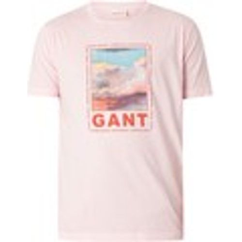 T-shirt T-shirt con grafica lavata - Gant - Modalova