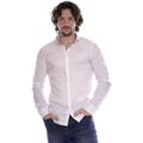 Camicia a maniche lunghe Camicia regular fit in cotone satinato 8NZC49ZNYXZ - Armani Exchange - Modalova