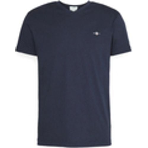 T-shirt Slim Shield V-Neck Tee - Gant - Modalova