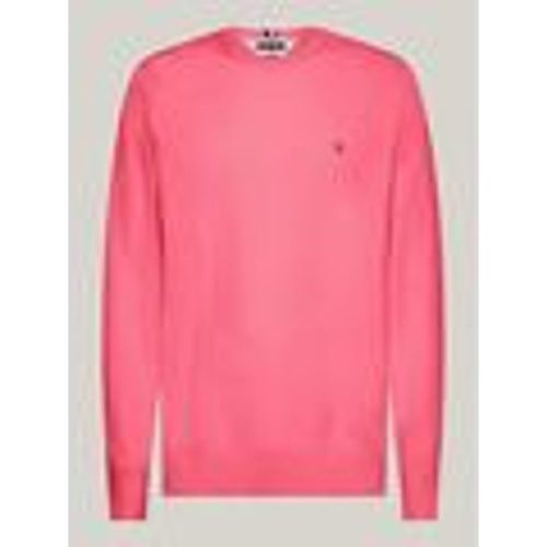 Maglione MW0MW21316 CRE NECK-TIK GLAMOUR PINK - Tommy Hilfiger - Modalova