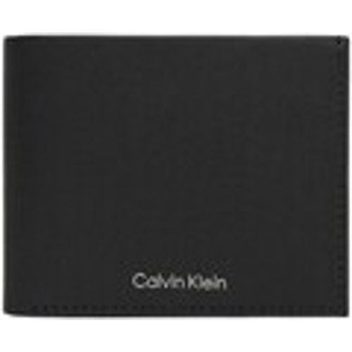 Portafoglio Portafoglio in pelle con logo lettering - Calvin Klein Jeans - Modalova