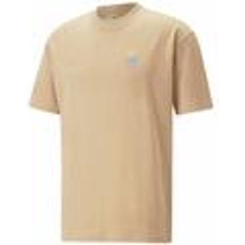 T-shirt T-shirt Uomo 539181_downtown_graphic_tee_beige - Puma - Modalova