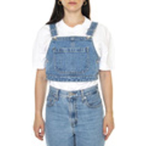 Camicetta Cropper Overall Denim Top Light Indigo - Obey - Modalova