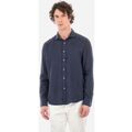 Camicia a maniche lunghe YMC007-TL319 - RUSSEL-07017 NAVY - LA MARTINA - Modalova