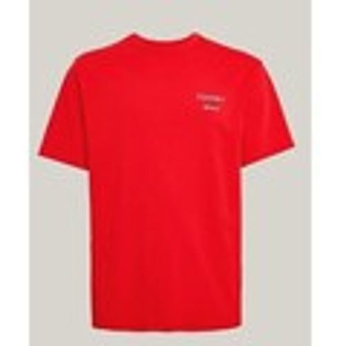 T-shirt & Polo T-shirt Signature Con Logo Ricamato - Tommy Jeans - Modalova