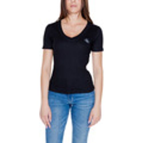 T-shirt WOVEN LABEL RIB V-NECK J20J223274 - Calvin Klein Jeans - Modalova