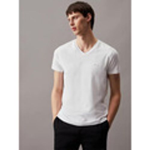 T-shirt STRETCH SLIM FIT V-NECK T-SHIRT - Calvin Klein Jeans - Modalova