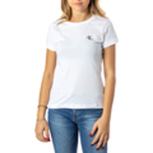T-shirt CK EMBROIDERY SLIM TEE J20J212883 - Calvin Klein Jeans - Modalova