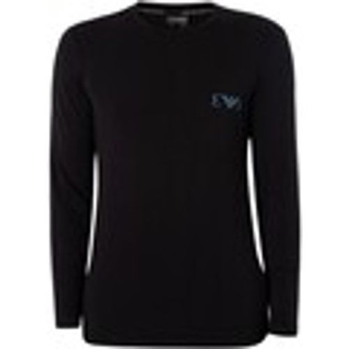 Pigiami / camicie da notte T-Shirt Lounge A Maniche Lunghe Con Logo Sul Petto - Emporio Armani - Modalova